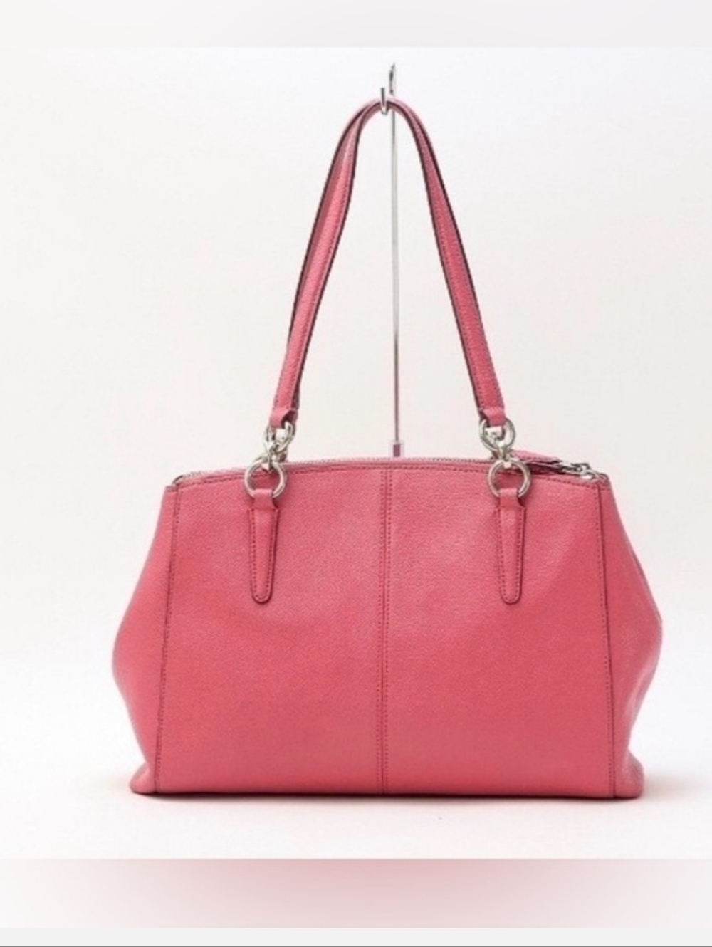 Coach Christie Carryall Pink Leather Shoulder Bag - Picture 2 of 7